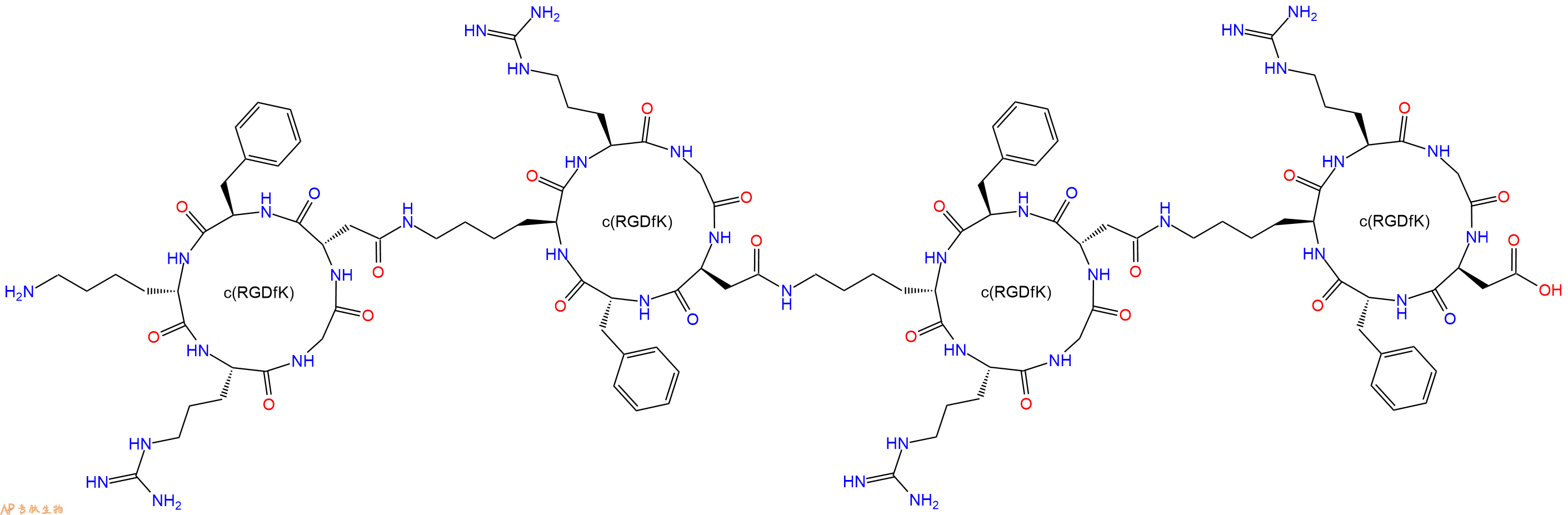 多肽計(jì)算器-畫多肽結(jié)構(gòu)的計(jì)算器：如何畫肽段和RGD環(huán)肽的相結(jié)合的結(jié)構(gòu)？