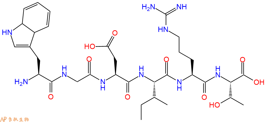 多肽WGDIRT的參數(shù)和合成路線|三字母為Trp-Gly-Asp-Ile-Arg-Thr|專肽生物產(chǎn)