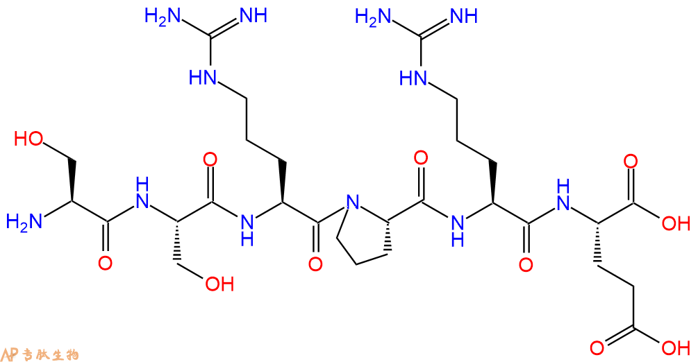 多肽SSRPRE的參數(shù)和合成路線|三字母為Ser-Ser-Arg-Pro-Arg-Glu|專肽生物產(chǎn)