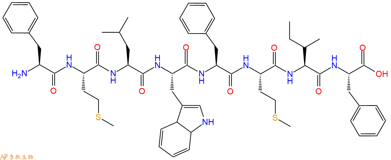 多肽FMLWFMIF的參數(shù)和合成路線|三字母為Phe-Met-Leu-Trp-Phe-Met-Ile