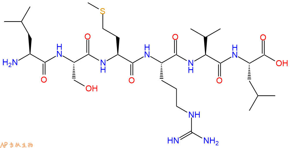 多肽LSMRVL的參數(shù)和合成路線|三字母為L(zhǎng)eu-Ser-Met-Arg-Val-Leu|專肽生物產(chǎn)