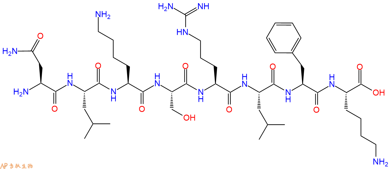 多肽NLKSRLFK的參數(shù)和合成路線|三字母為Asn-Leu-Lys-Ser-Arg-Leu-Phe