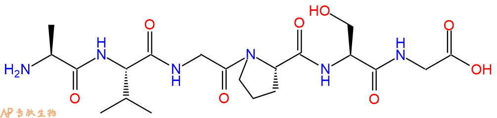 多肽AVGPSG的參數(shù)和合成路線|三字母為Ala-Val-Gly-Pro-Ser-Gly|專肽生物產(chǎn)