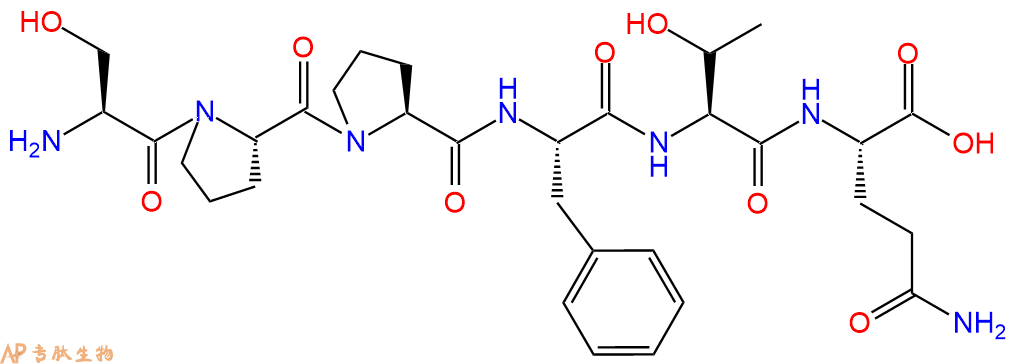 多肽SPPFTQ的參數(shù)和合成路線|三字母為Ser-Pro-Pro-Phe-Thr-Gln|專肽生物產(chǎn)