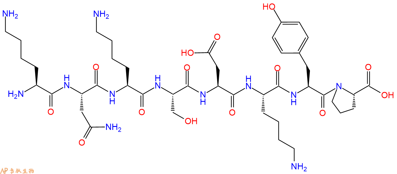 多肽KNKSDKYP的參數(shù)和合成路線|三字母為L(zhǎng)ys-Asn-Lys-Ser-Asp-Lys-Tyr