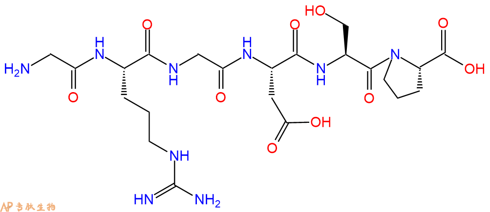 多肽GRGDSP的參數(shù)和合成路線|三字母為Gly-Arg-Gly-Asp-Ser-Pro|專肽生物產(chǎn)