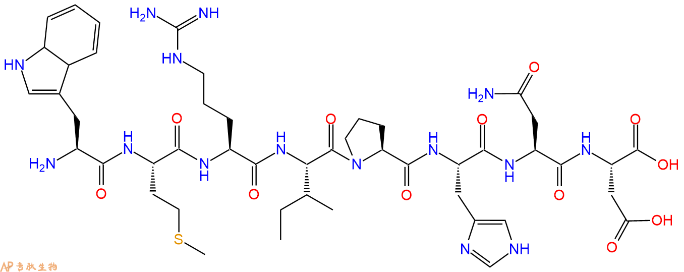 多肽WMRIPHND的參數(shù)和合成路線|三字母為Trp-Met-Arg-Ile-Pro-His-Asn