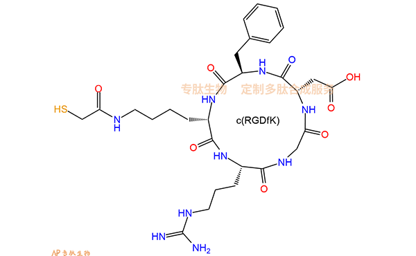 多肽計(jì)算器使用案例01：如何畫c(RGDfK)環(huán)肽