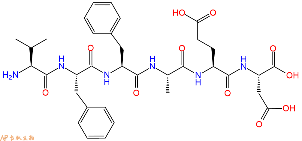 多肽VFFAED的參數(shù)和合成路線|三字母為Val-Phe-Phe-Ala-Glu-Asp|專肽生物產(chǎn)