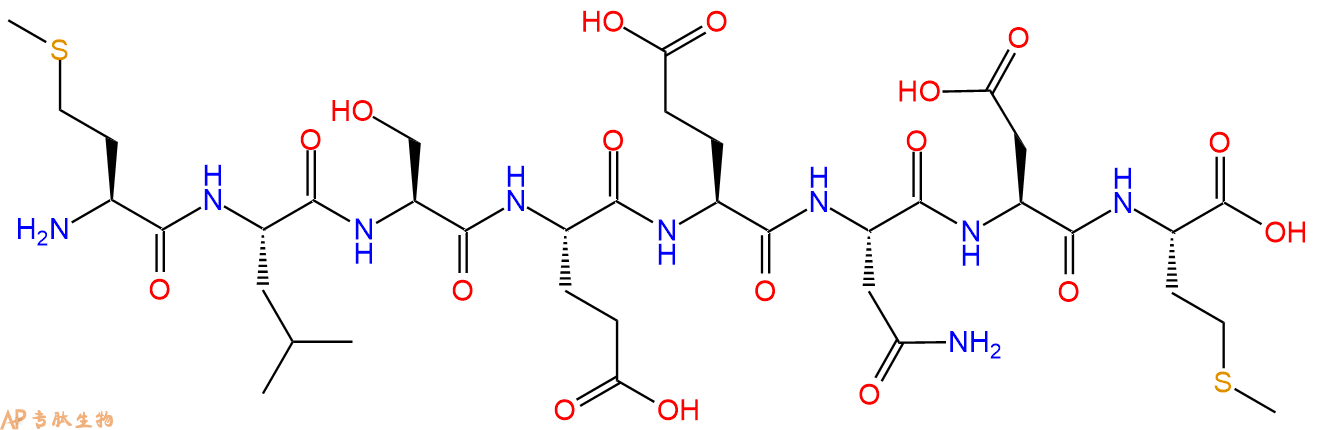 多肽MLSEENDM的參數(shù)和合成路線|三字母為Met-Leu-Ser-Glu-Glu-Asn-Asp