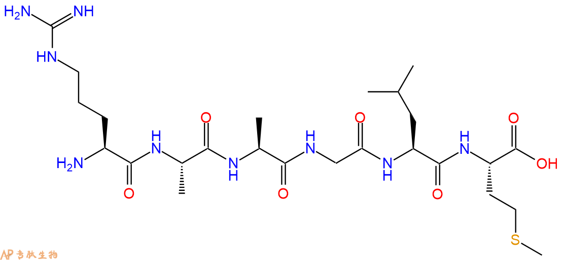 多肽RAAGLM的參數和合成路線|三字母為Arg-Ala-Ala-Gly-Leu-Met|專肽生物產