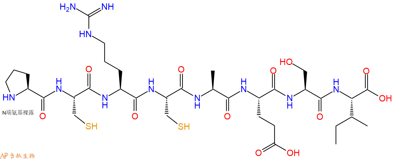 多肽PCRCAESI的參數(shù)和合成路線|三字母為Pro-Cys-Arg-Cys-Ala-Glu-Ser