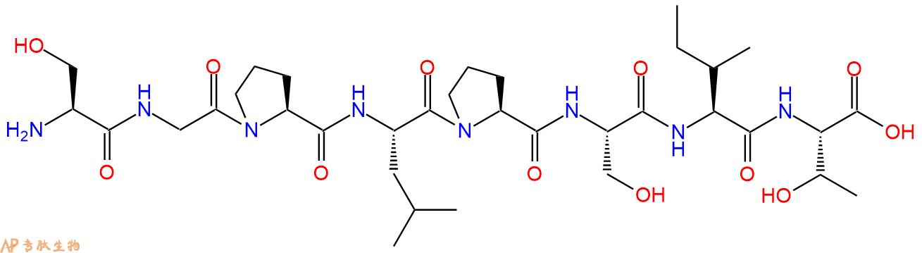 多肽SGPLPSIT的參數(shù)和合成路線|三字母為Ser-Gly-Pro-Leu-Pro-Ser-Ile