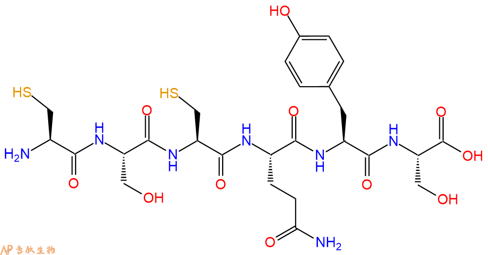 多肽CSCQYS的參數(shù)和合成路線|三字母為Cys-Ser-Cys-Gln-Tyr-Ser|專肽生物產(chǎn)