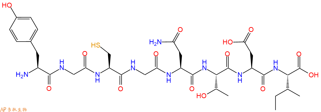 多肽YGCGNTDI的參數(shù)和合成路線|三字母為Tyr-Gly-Cys-Gly-Asn-Thr-Asp