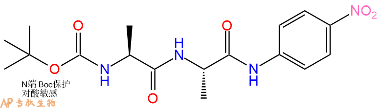 專肽生物產(chǎn)品二肽Boc-Ala-Ala-對硝基苯胺50439-35-5