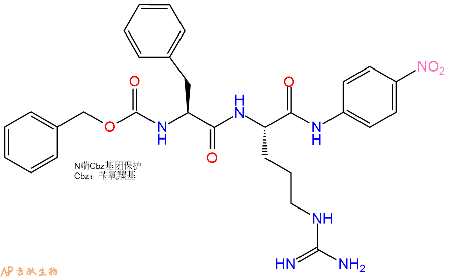 專肽生物產(chǎn)品二肽標(biāo)記肽Z-Phe-Arg-對硝基苯胺59188-54-4