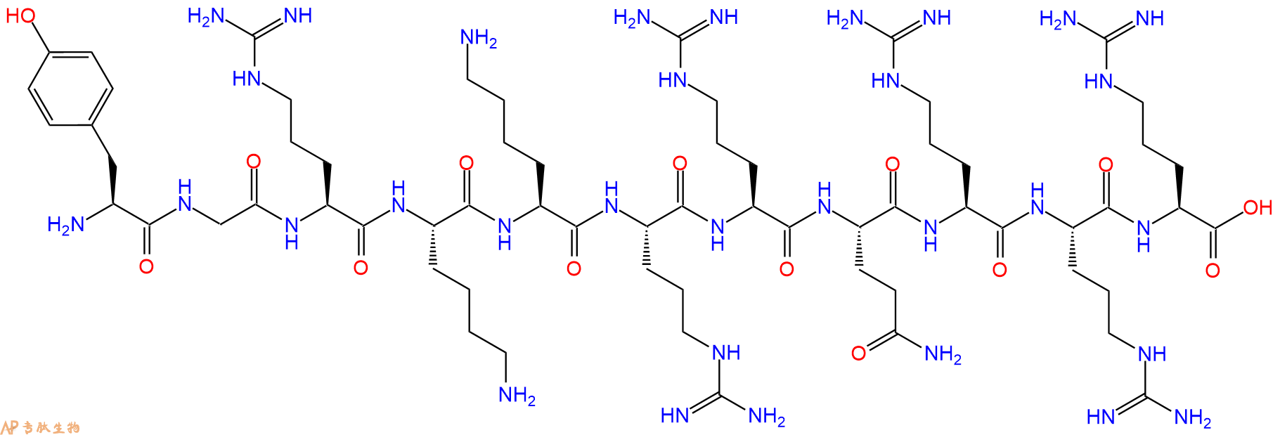 專肽生物產(chǎn)品細(xì)胞穿膜肽TAT（47-57）、HIV-1 TAT Protein Peptide191936-91-1