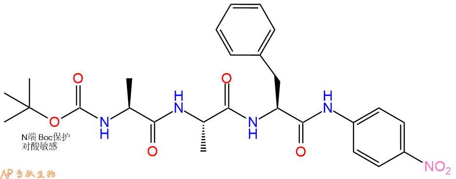 專肽生物產(chǎn)品三肽Boc-Ala-Ala-Phe-對(duì)硝基苯胺70968-20-6