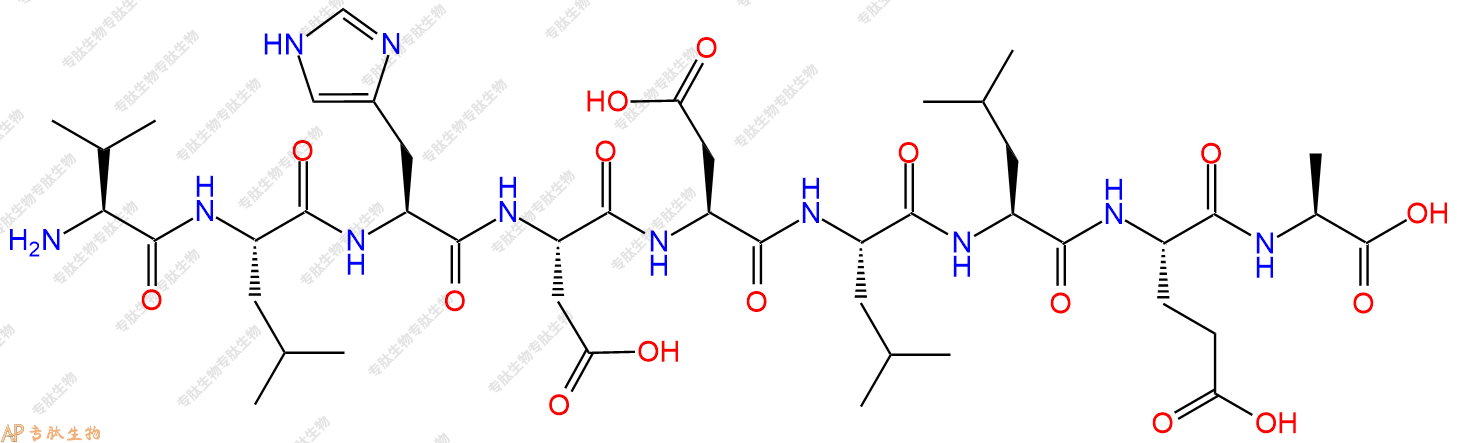 專肽生物產(chǎn)品H-Val-Leu-His-Asp-Asp-Leu-Leu-Glu-Ala-OH204931-32-8