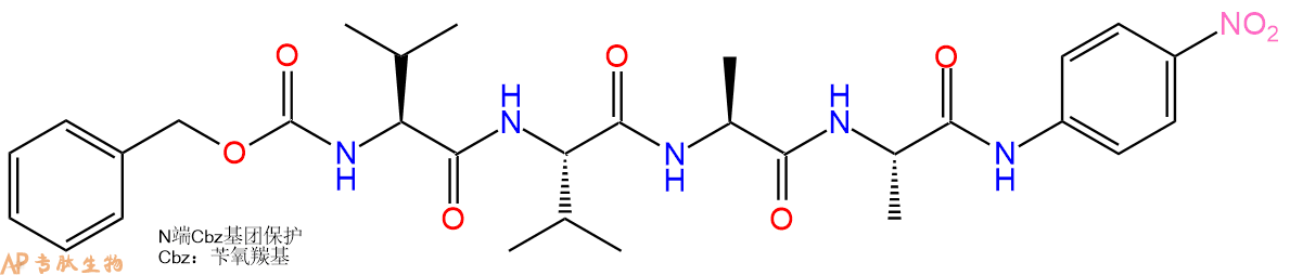 專肽生物產(chǎn)品四肽Cbz-Val-Val-Ala-Ala-對硝基苯胺117507-18-3