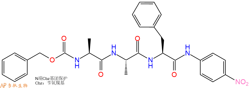 專肽生物產(chǎn)品三肽Cbz-Ala-Ala-Phe-對硝基苯胺61043-35-4