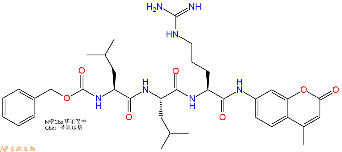 專肽生物產(chǎn)品Z-亮氨酰-亮氨酰-精氨酸-AMC、Cbz-Leu-Leu-Arg-AMC90468-17-0