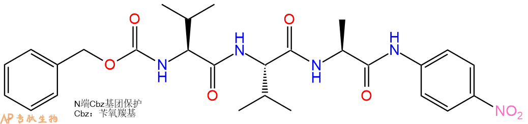專肽生物產(chǎn)品三肽Cbz-Val-Val-Ala-對硝基苯胺117507-25-2