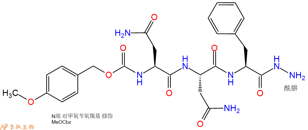 專肽生物產(chǎn)品三肽Z(OMe)-Asn-Asn-Phe-NH-NH253049-22-2