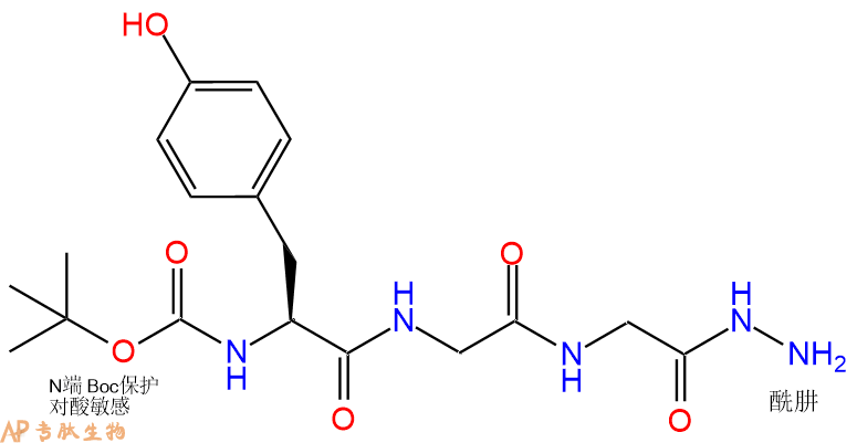 專肽生物產(chǎn)品三肽Boc-Tyr-Gly-Gly-NH-NH288556-53-0