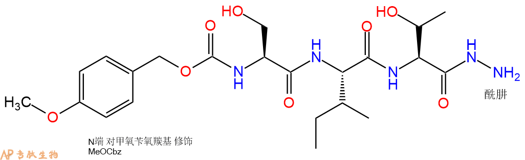 專肽生物產(chǎn)品三肽Z(OMe)-Ser-Ile-Thr-NH-NH276061-35-3