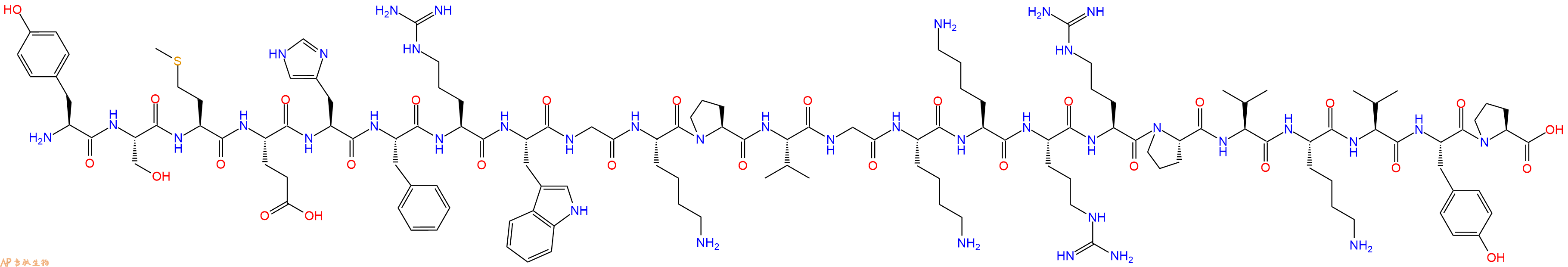 專肽生物產品促腎上腺皮質激素ACTH (2-24) (human, bovine, rat)67654-32-4