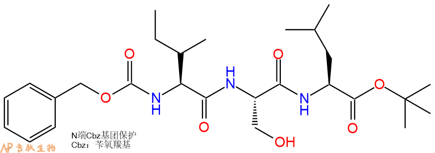 專肽生物產(chǎn)品三肽Cbz-Ile-Ser-Leu-OBut75816-47-6