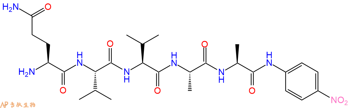 專肽生物產(chǎn)品五肽Gln-Val-Val-Ala-Ala-對硝基苯胺748095-60-5