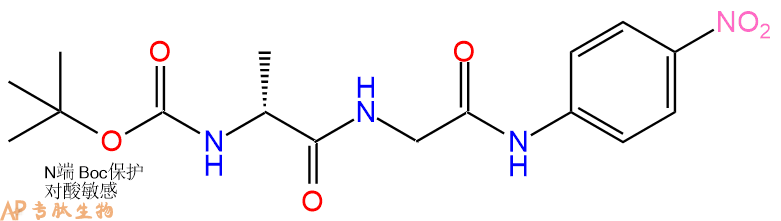 專肽生物產(chǎn)品二肽Boc-DAla-Gly-對硝基苯胺87543-90-6