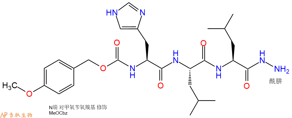 專肽生物產品三肽Z(OMe)-His-Leu-Leu-NH-NH292265-13-9