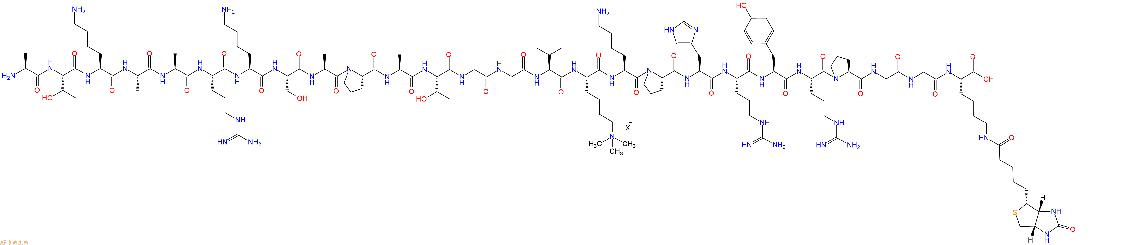 專肽生物產(chǎn)品組蛋白肽段[Lys(Me3)36]-Histone H3(21-44)-GK(Biotin)