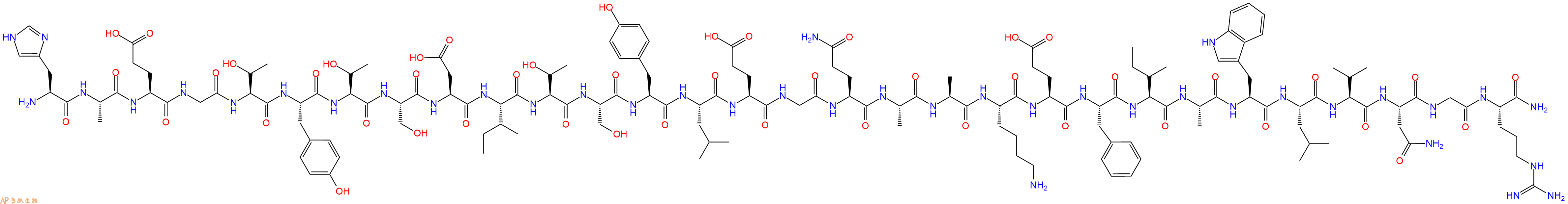 專肽生物產(chǎn)品GLP-1(7-36), amide, chicken, commonturkey1802078-26-7