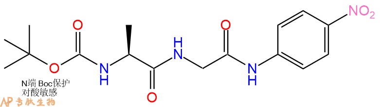 專肽生物產(chǎn)品二肽Boc-Ala-Gly-對硝基苯胺87543-88-2