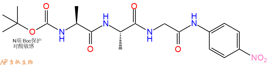 專肽生物產(chǎn)品三肽Boc-Ala-Ala-Gly-對硝基苯胺90037-94-8