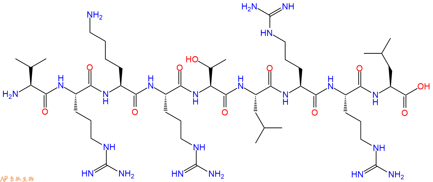 專肽生物產(chǎn)品Val-Arg-Lys-Arg-Thr-Leu-Arg-Arg-Leu105802-82-2