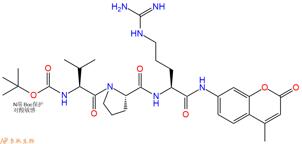 專肽生物產(chǎn)品胰凝乳蛋白酶熒光底物：Boc-Val-Pro-Arg-AMC、Boc-VPR-AMC65147-04-8