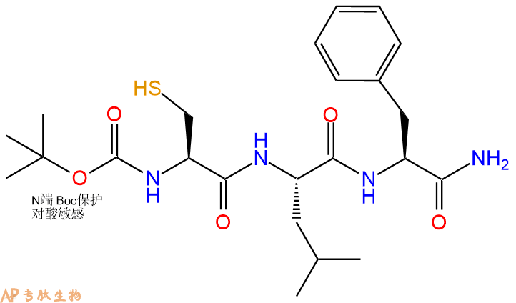 專肽生物產(chǎn)品三肽Boc-Cys-Leu-Phe-NH21138243-07-8