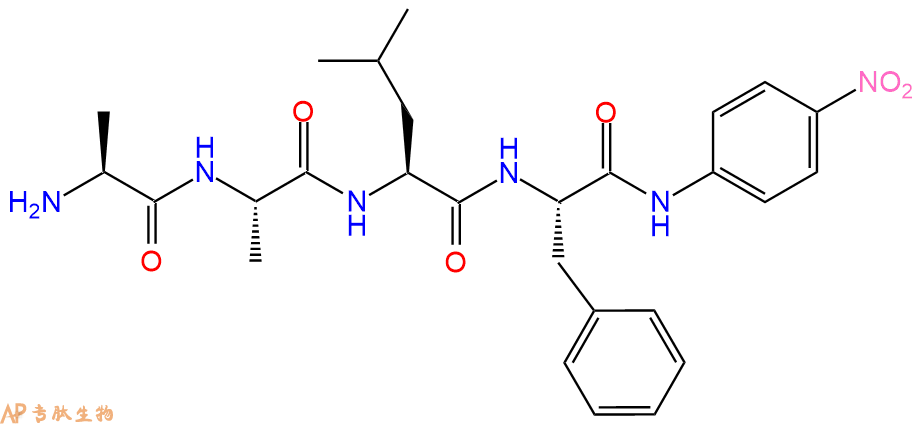 專肽生物產(chǎn)品四肽Ala-Ala-Leu-Phe-對硝基苯胺123068-79-1