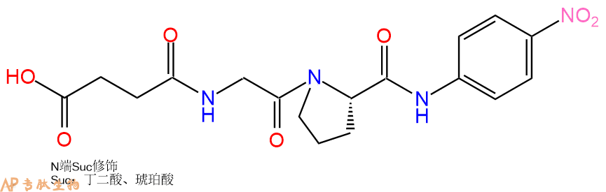 專肽生物產(chǎn)品二肽標(biāo)記肽Suc-GP-對(duì)硝基苯胺115846-45-2
