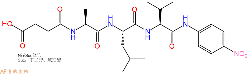 專肽生物產(chǎn)品三肽Suc-Ala-Leu-Val-對硝基苯胺82155-63-3