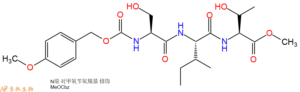 專肽生物產(chǎn)品三肽Z(OMe)-Ser-Ile-Thr--甲酯化77693-87-9