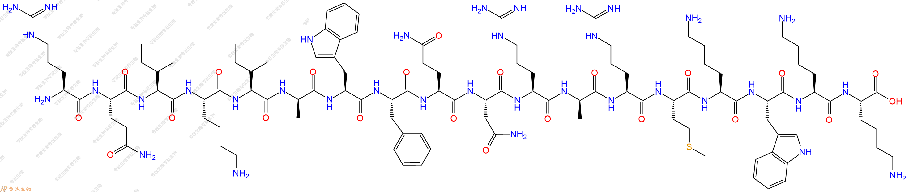 專肽生物產(chǎn)品黑腹果蠅觸足肽Antennapedia Peptide DAla*2