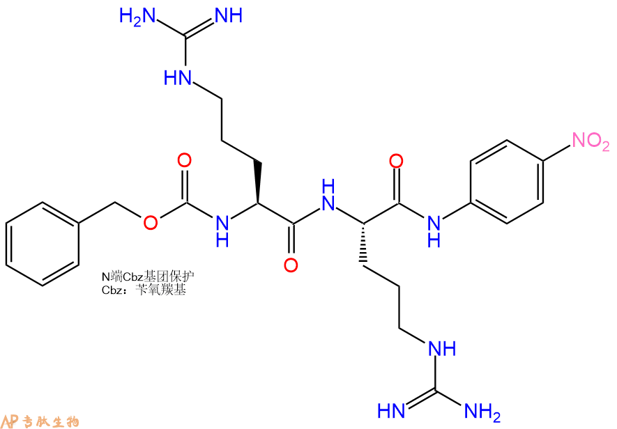 專肽生物產(chǎn)品Z-精氨酸-精氨酸-對硝基苯胺二鹽酸鹽、Z-Arg-Arg-pNA201807-90-1