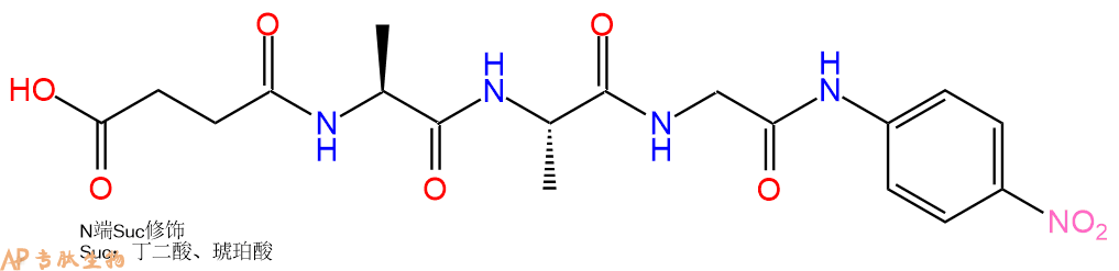 專肽生物產品三肽Suc-Ala-Ala-Gly-對硝基苯胺61043-44-5